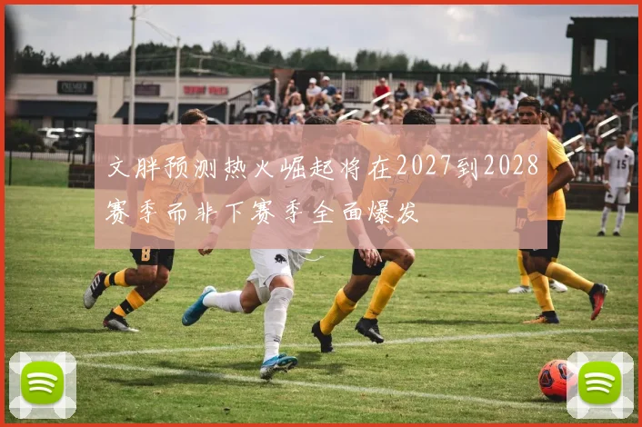 文胖预测热火崛起将在2027到2028赛季而非下赛季全面爆发